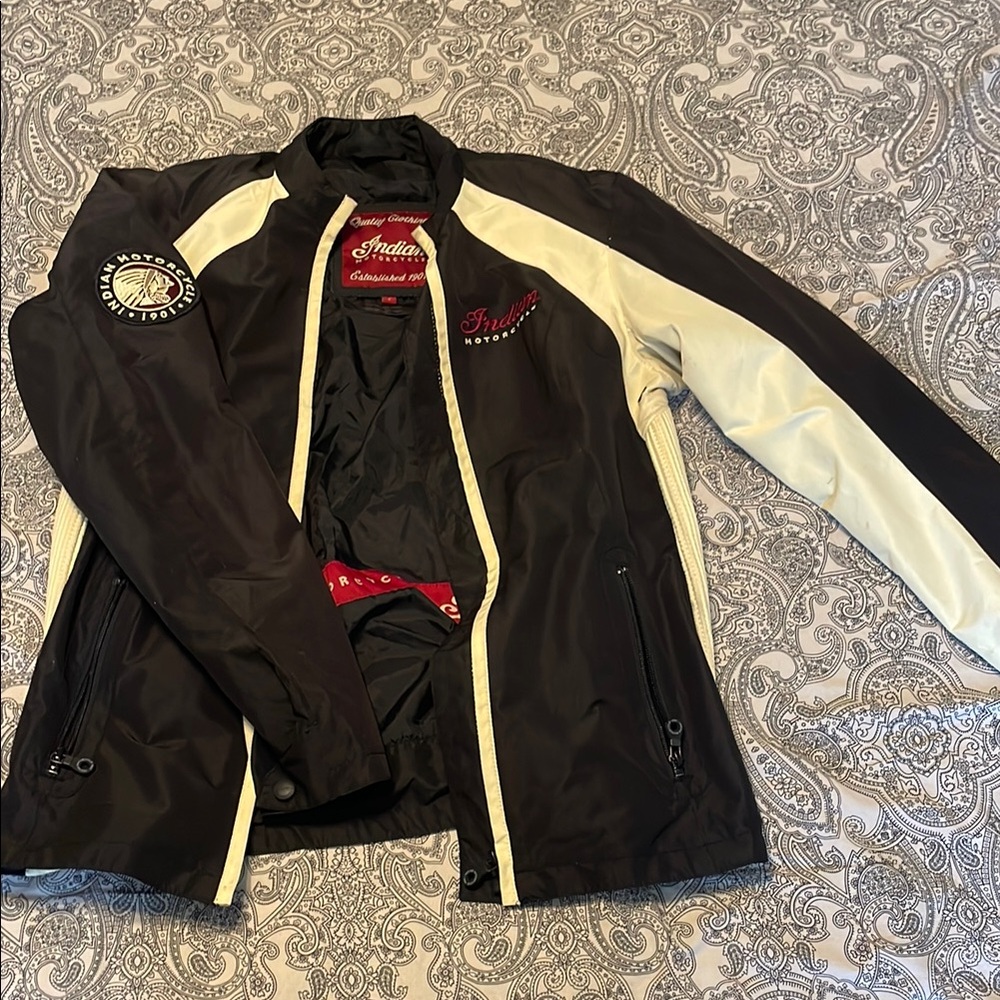Indian Motorcycle Black and White Jacket
